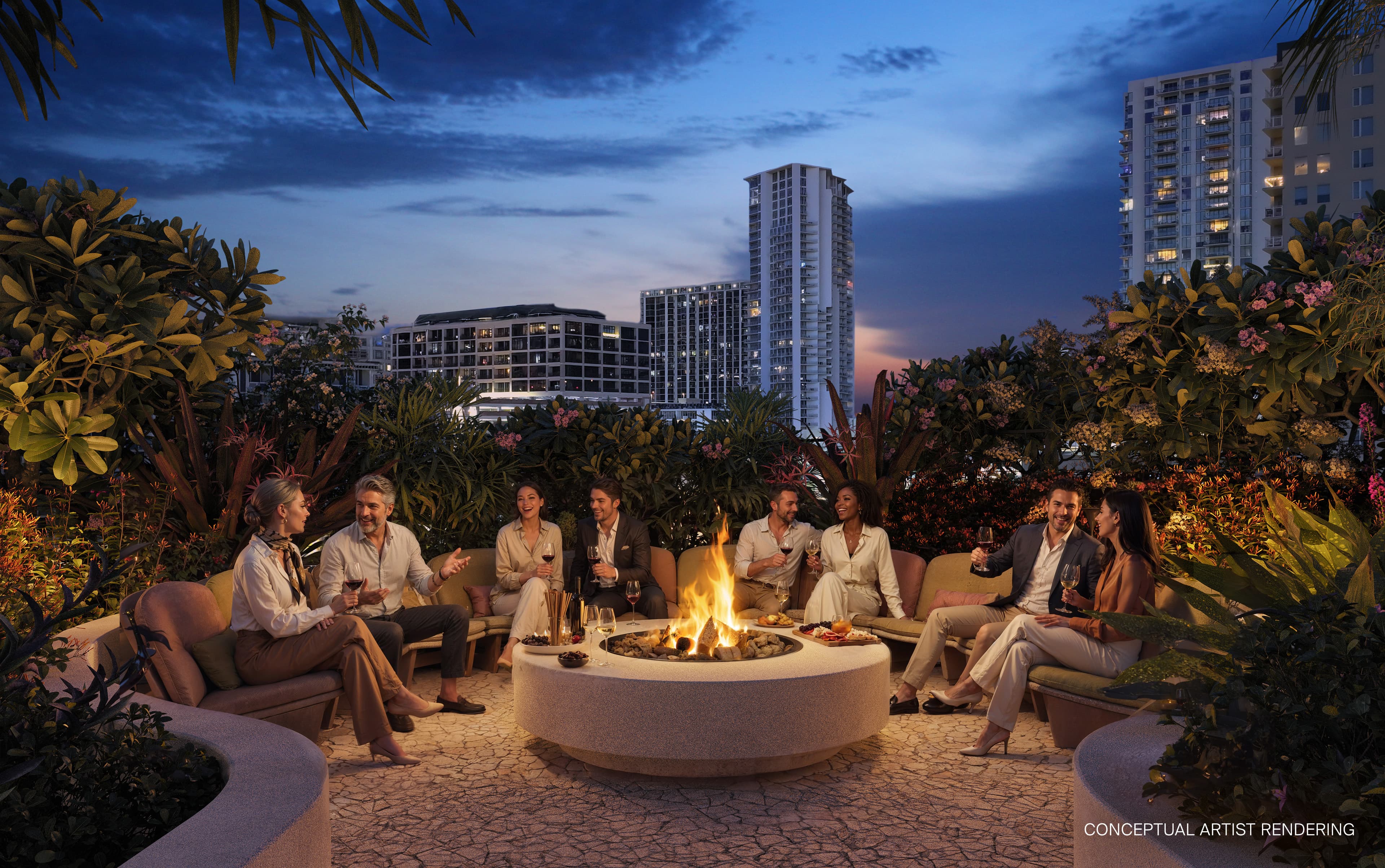 Fireside lounge